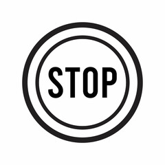 stop icon symbol clipart illustration
