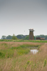 old windmill in the countryside