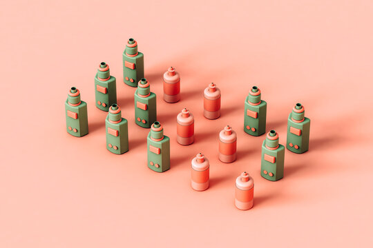 Electronic cigarette and a juice bottle