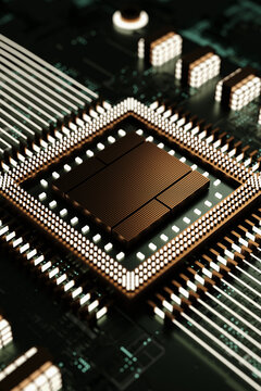 Futuristic Motherboard