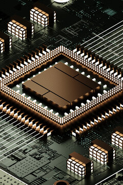 Futuristic Motherboard