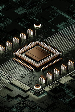 Futuristic Motherboard