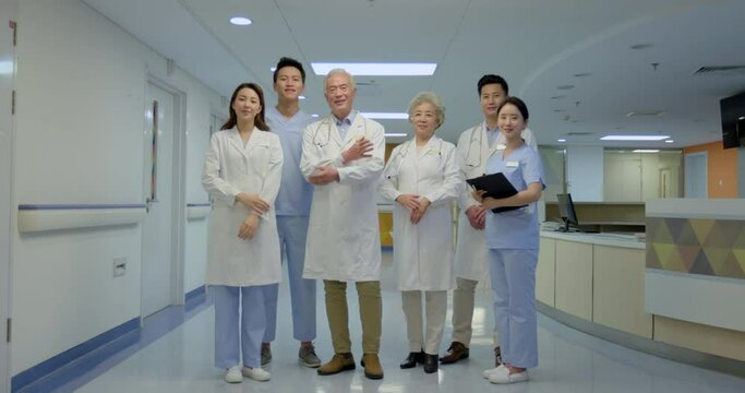 Professional medical team,4K