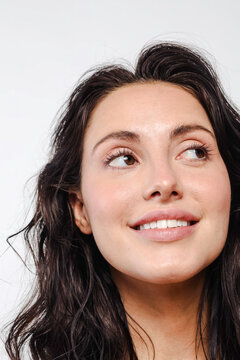 Beautiful young model with natural makeup
