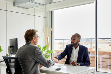 Businessmen reaching an agreement