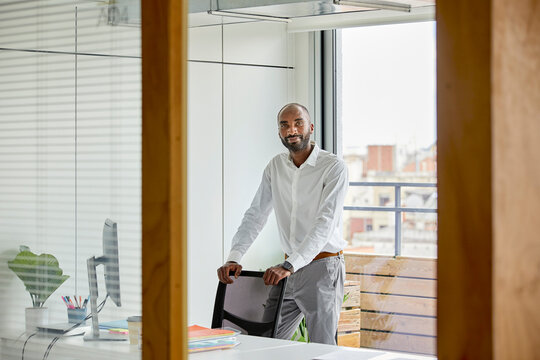 Black businessman's portrait