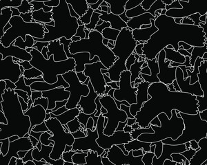 Black birds background. Vector illustration. 