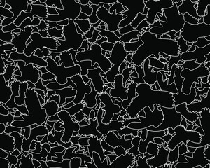 Black birds background. Vector illustration. 