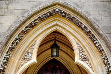 entrance to the church