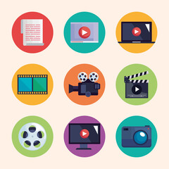 video production icons
