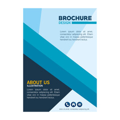 blue brochure template