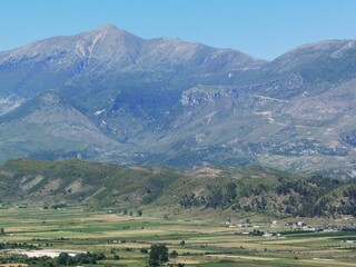Fototapeta na wymiar landscape in the mountains in albania