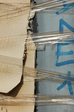 Two cartons with tape