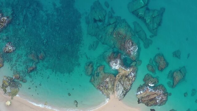 survol de Lloret de mar en catalogne sur la costa brava