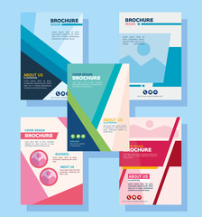brochure templates icon group