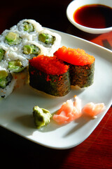 Vegetable Sushi Roll Tobiko