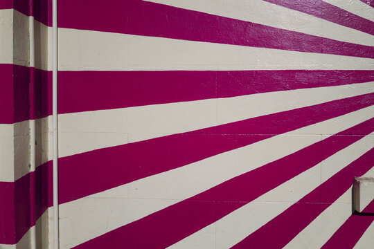 Pink and white painted wall