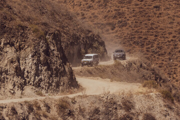 Overland camping roadtrip in the andes mountains of Lima, Peru © Hush79