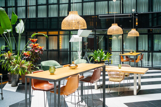 Modern Interior Design In A Co-working Area.