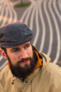 Portrait of a bearded man.