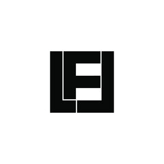 Fototapeta na wymiar lfl initial letter monogram logo design