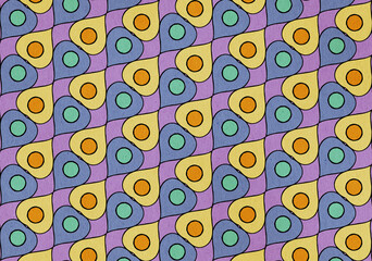 Diagonal Hearts Pattern 