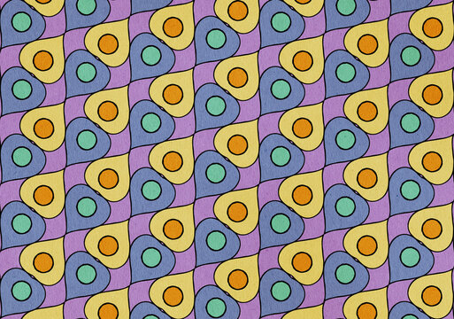 Diagonal Hearts Pattern 