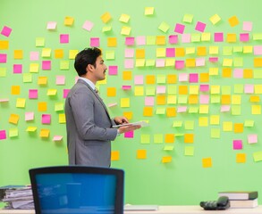 Businessman with many conflicting priorities