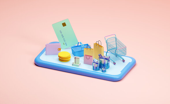 Online shopping concept