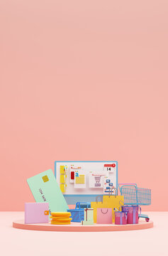 Online shopping concept