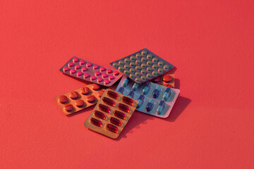 Capsules in a blister pack. 