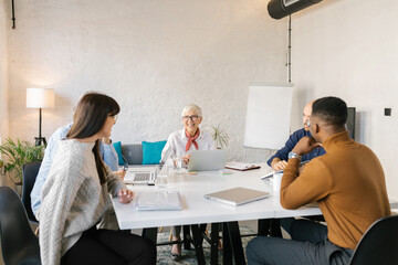Businesspeople having a meeting in the office