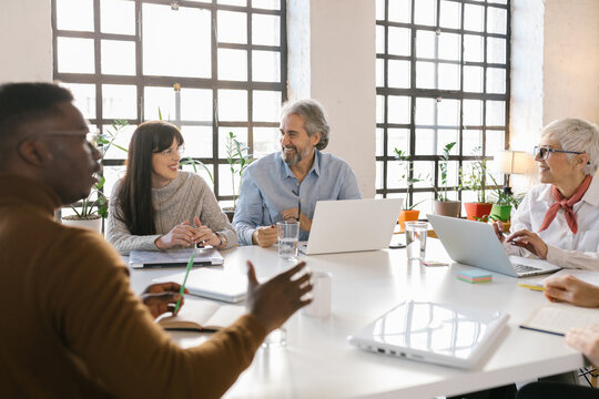 Businesspeople having a meeting in the office 