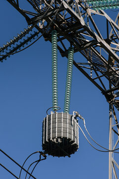 power station close-up - brand new equipment