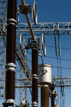 power station close-up - brand new equipment