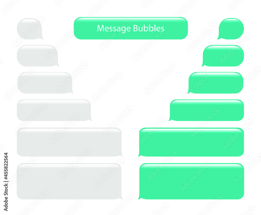 Poster message bubbles chat vector. vector template of message bubbles chat boxes icon. vector illustration