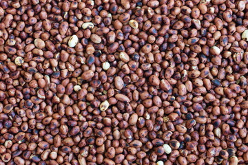 Roasted peanuts for background with top view.