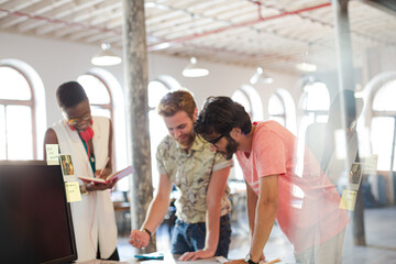 Creative business people brainstorming in office