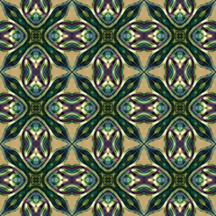 Seamless ornamental abstract surface patterns for textile design, home decoration, wallpapers and digital backgrounds.