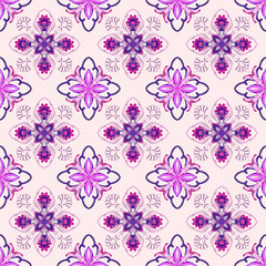 Seamless ornamental abstract surface patterns for textile design, home decoration, wallpapers and digital backgrounds.