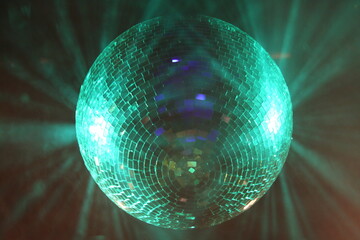 blue disco ball
