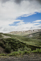 landscape with mountains and sky