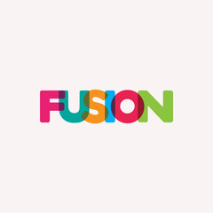 Fusion. Logo template.