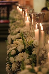 candles in the church
