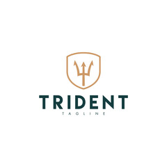 Trident. Logo template.