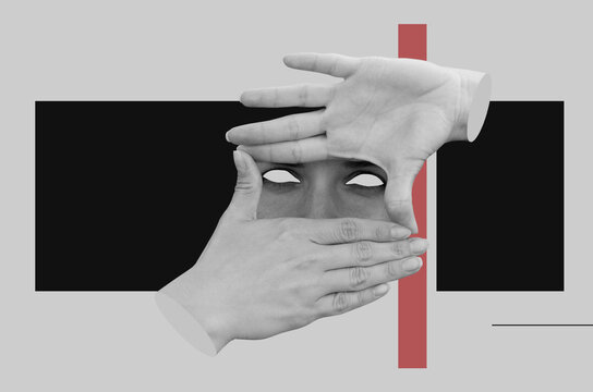 Hands And Part Of Face