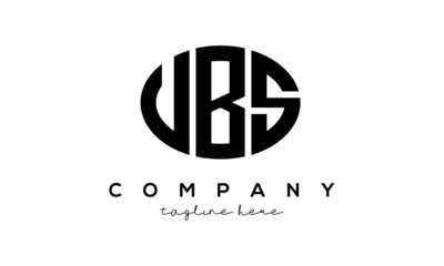 UBS three Letters creative circle logo design