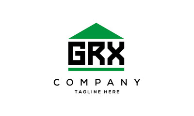 Fototapeta premium GRX three letter house for real estate logo design