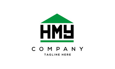Fototapeta premium HMY three letter house for real estate logo design