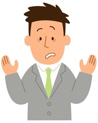 驚いている2・男性1